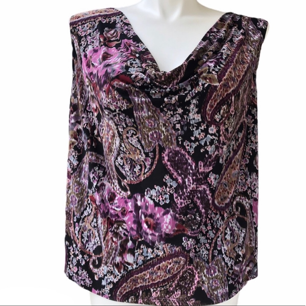 Dress Barn cowl neckline sleeveless shirt, size 3X